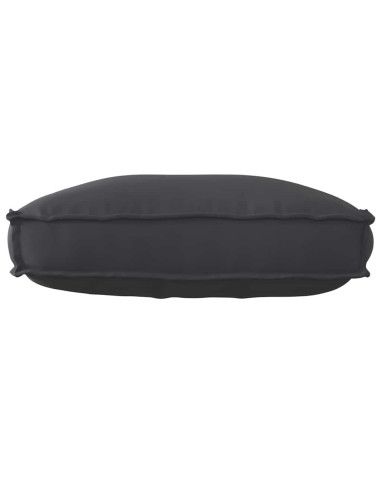 Cuscino Nero 70 x 40 x 12 cm Tessuto Oxford