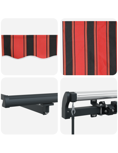 Tenda Retrattile arancione e marrone 600 × 350 cm
