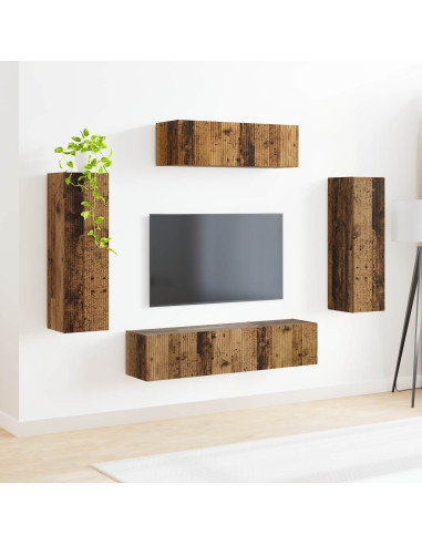 Mobile TV 5 pcs Legno vecchio