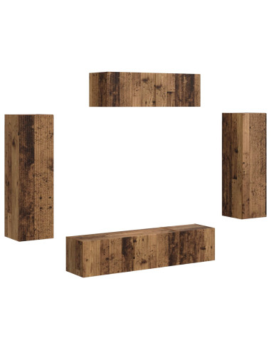 Mobile TV 5 pcs Legno vecchio