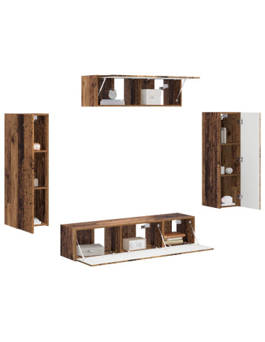 Mobile TV 5 pcs Legno vecchio