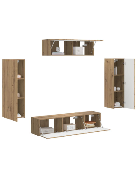 Mobile TV 5 pz Rovere artigianale
