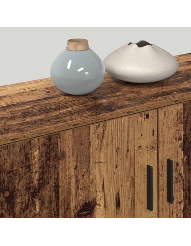 Set Mobile TV da Parete 3 pcs Legno vecchio 100 x 34,5 x 40 cm