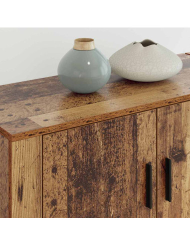 Set Mobile TV da Parete 2 pcs Legno vecchio 80 x 34,5 x 40 cm