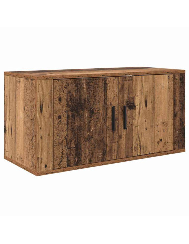 Set Mobile TV da Parete 2 pcs Legno vecchio 80 x 34,5 x 40 cm