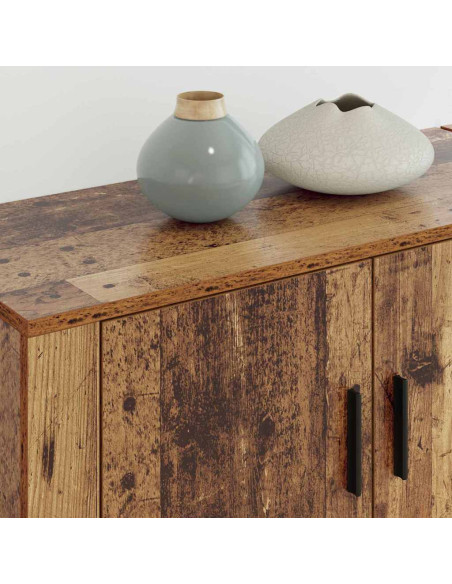 Set Mobile TV da Parete 2 pcs Legno vecchio 80 x 34,5 x 40 cm