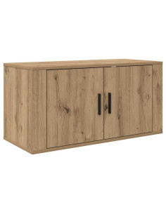 Set Mobile TV da Parete 3 pcs Rovere artigianale 2