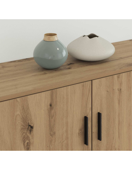 Set Mobile TV da Parete 2 pcs Rovere artigianale