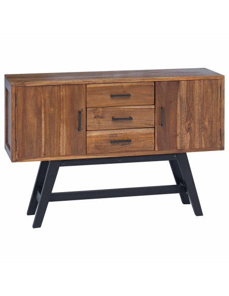 Supporto TV Naturale 110 x 30 x 75 cm Legno di teak solido