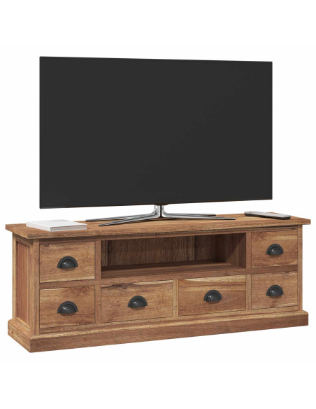 Supporto TV Naturale 110 x 30 x 40 cm Legno di teak solido