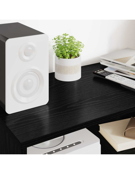 Mobile TV Rovere Nero 60 x 35 x 40 cm Legno multistrato