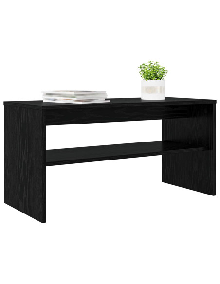 Mobile TV Rovere Nero 80 x 35 x 40 cm Legno multistrato