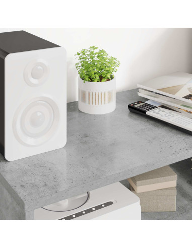 Mobile TV Grigio cemento 80 x 35 x 40 cm Legno multistrato
