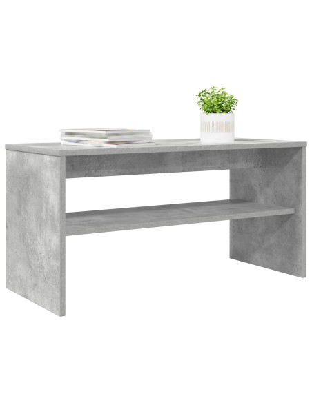 Mobile TV Grigio cemento 80 x 35 x 40 cm Legno multistrato