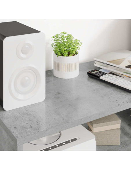 Mobile TV Grigio cemento 80 x 35 x 40 cm Legno multistrato