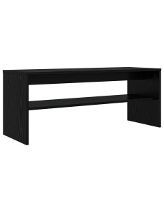 Mobile TV Rovere Nero 100 x 35 x 40 cm Legno multistrato 2