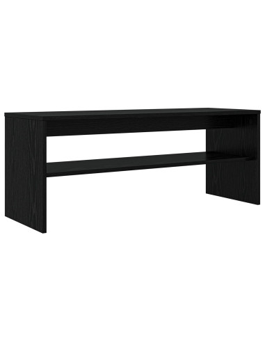 Mobile TV Rovere Nero 100 x 35 x 40 cm Legno multistrato