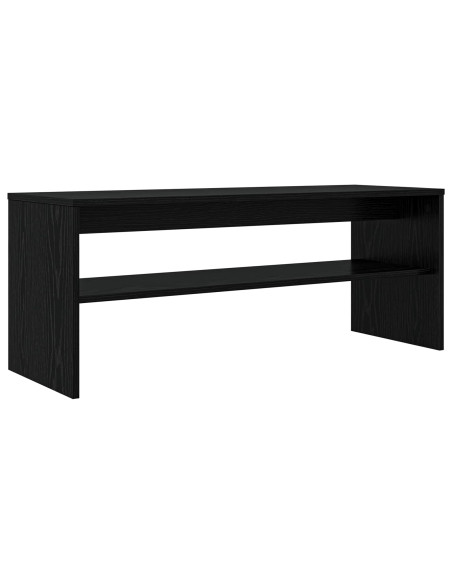 Mobile TV Rovere Nero 100 x 35 x 40 cm Legno multistrato