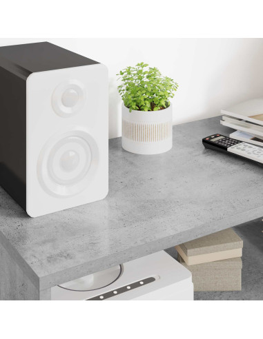Mobile TV Grigio cemento 100 x 35 x 40 cm Legno multistrato