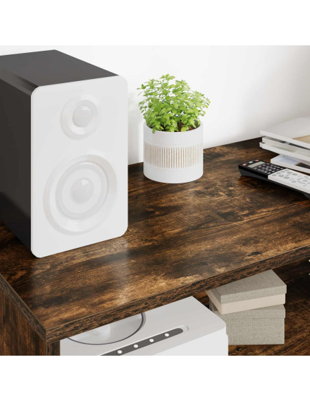 Mobile TV Rovere fumé 100 x 35 x 40 cm Legno multistrato