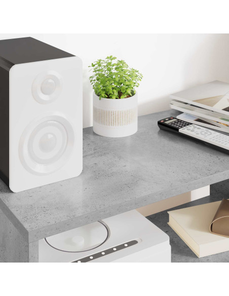 Mobile TV Grigio cemento 60 x 30 x 40 cm Legno multistrato