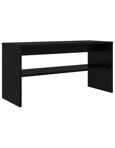 Mobile TV Rovere Nero 80 x 30 x 40 cm Legno multistrato