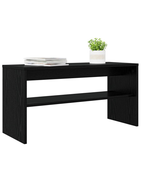 Mobile TV Rovere Nero 80 x 30 x 40 cm Legno multistrato