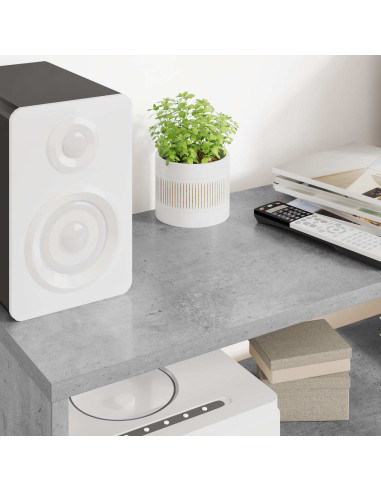 Mobile TV Grigio cemento 80 x 30 x 40 cm Legno multistrato