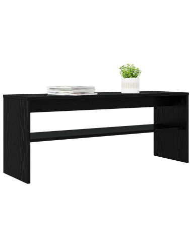 Mobile TV Rovere Nero 100 x 30 x 40 cm Legno multistrato