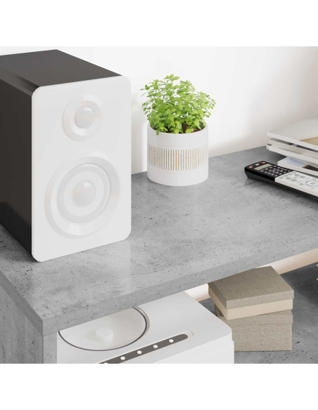 Mobile TV Grigio cemento 100 x 30 x 40 cm Legno multistrato