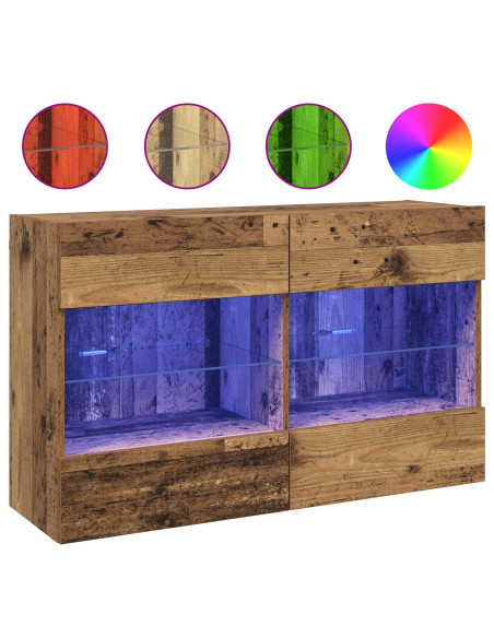 Mobile TV da parete Legno vecchio 98,5 x 30 x 60,5 cm