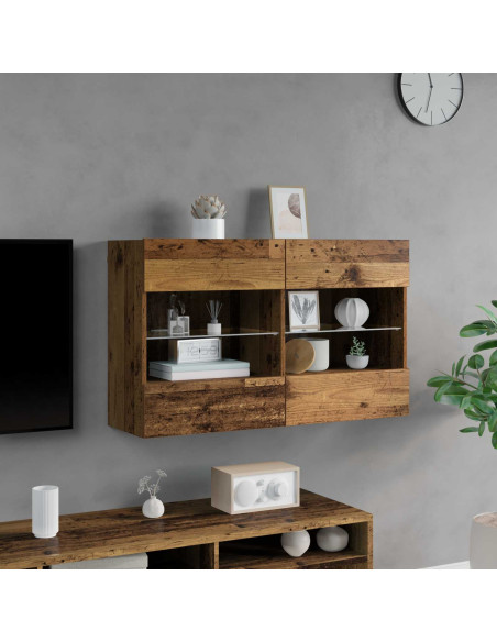 Mobile TV da parete Legno vecchio 98,5 x 30 x 60,5 cm