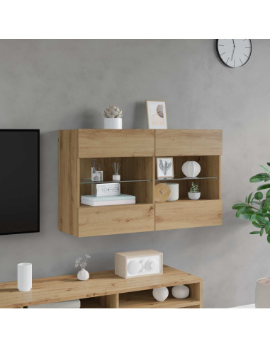 Mobile TV da parete Rovere artigianale 98,5 x 30 x 60,5 cm