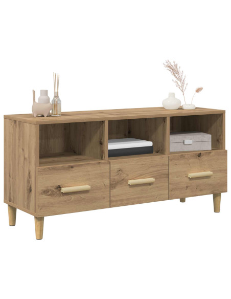 Mobile TV con cassetto Rovere Artigianale 102 x 35,5 x 50 cm