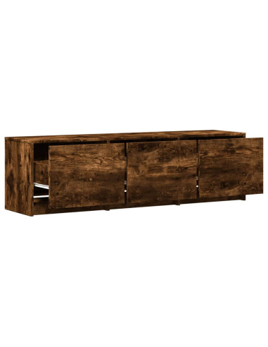 Mobile TV Rovere fumé 140 x 34 x 40 cm Legno multistrato