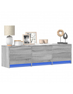 Mobile TV Grigio Sonoma 140 x 34 x 40 cm Legno multistrato 2