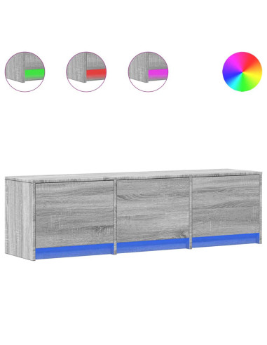 Mobile TV Grigio Sonoma 140 x 34 x 40 cm Legno multistrato