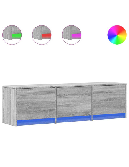 Mobile TV Grigio Sonoma 140 x 34 x 40 cm Legno multistrato