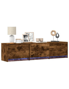 Mobile TV Rovere fumé 165 x 34 x 40 cm Legno multistrato 2