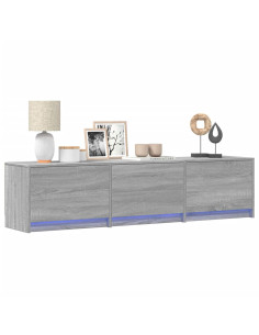Mobile TV Grigio Sonoma 165 x 34 x 40 cm Legno multistrato 2