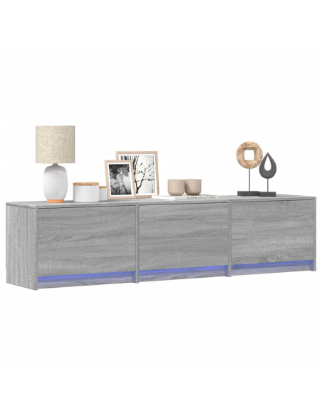 Mobile TV Grigio Sonoma 165 x 34 x 40 cm Legno multistrato