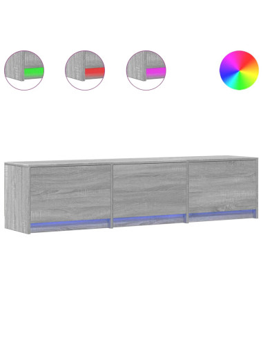 Mobile TV Grigio Sonoma 165 x 34 x 40 cm Legno multistrato