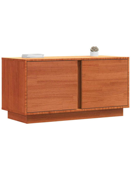 Mobile TV Marrone cerato 80 x 35 x 40,5 cm Pino massello