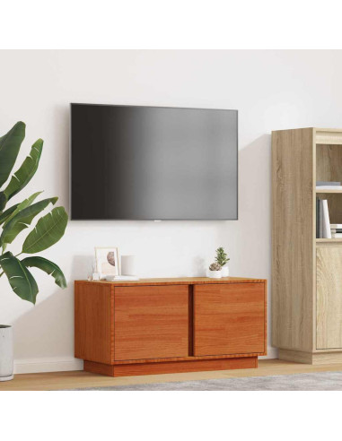 Mobile TV Marrone cerato 80 x 35 x 40,5 cm Pino massello