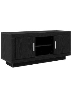 Mobile TV Rovere Nero 102 x 35 x 45 cm Legno multistrato 2