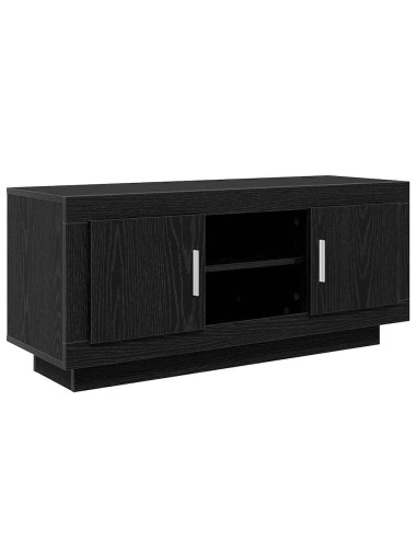 Mobile TV Rovere Nero 102 x 35 x 45 cm Legno multistrato