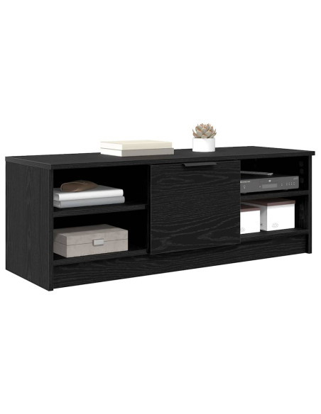 Mobile TV Rovere Nero 102 x 35 x 36,5 cm Legno multistrato
