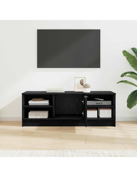 Mobile TV Rovere Nero 102 x 35 x 36,5 cm Legno multistrato