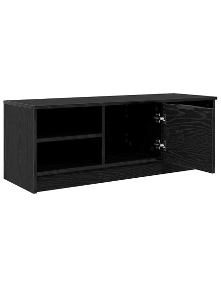 Mobile TV Rovere Nero 102 x 35 x 36,5 cm Legno multistrato