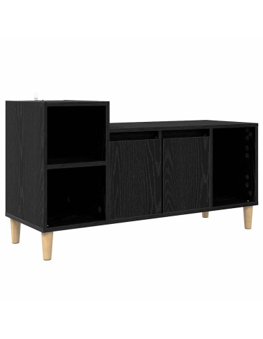 Mobile TV Rovere Nero 100 x 35 x 55 cm Legno multistrato